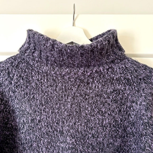 Perfect cozy purple/grey/black mix sweater. - Picture 3 of 3